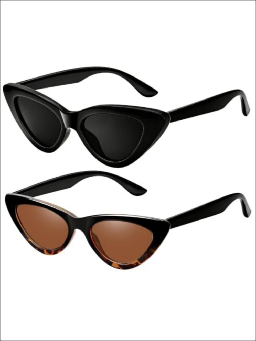 Polarized Cat Eye Sunglasses UV400 Protection Lightweight Resin Frame